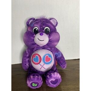 Care Bears Share Bear Denim Collection Purple Plush Eco Friendly Materials
